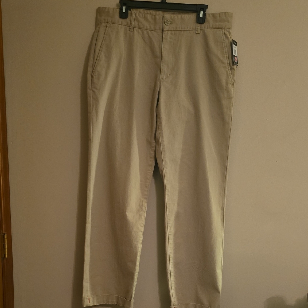 New‎ Airwalk Men Size 36x32 Khaki Stay Fast Cuffed Tan Pants